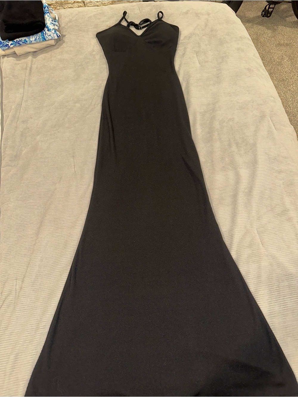 Target Black Maxi Dress with Strappy V-Neck